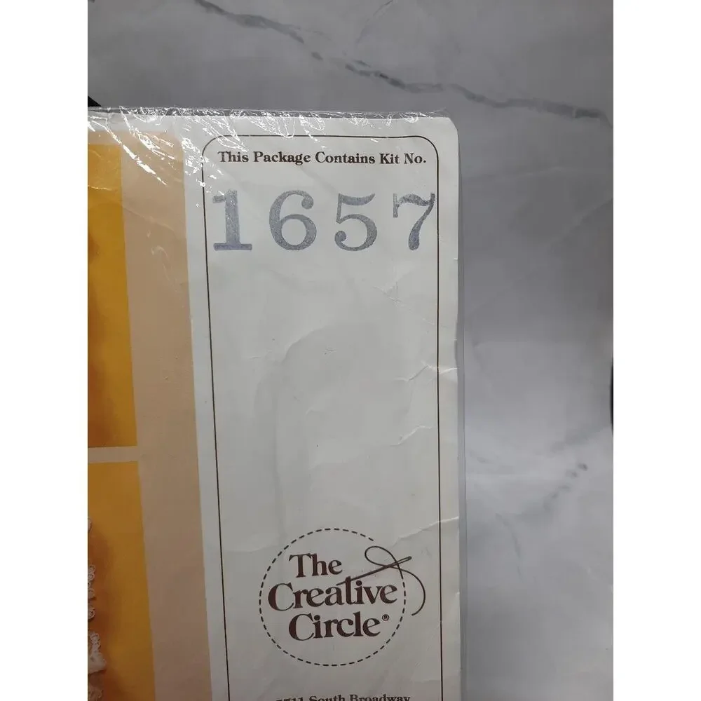 Vintage The Creative Circle Cross Stitch Kit 1657 Nap Time Double Sided Pillow